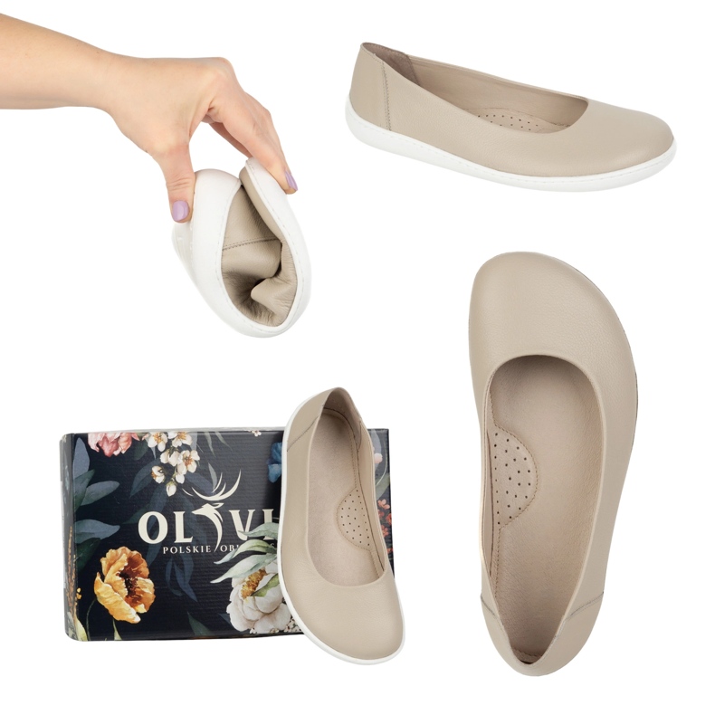 Olivier Pompele minimaliste ale femeilor desculță au scăzut 1771pol bej