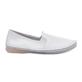 Maciejka din piele Ballerinas T3512-11 Alb Maciejka din piele Ballerinas T3512-11 Alb