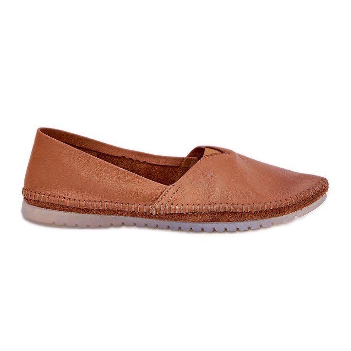 Ballerinas din piele netedă Maciejka T1930-29 Brown maro