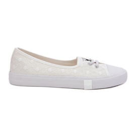 Adidași adidași pentru femei cu broderie Lee Cooper LCW-25-31-3447L White alb Adidași adidași pentru femei cu broderie Lee Cooper LCW-25-31-3447L White alb