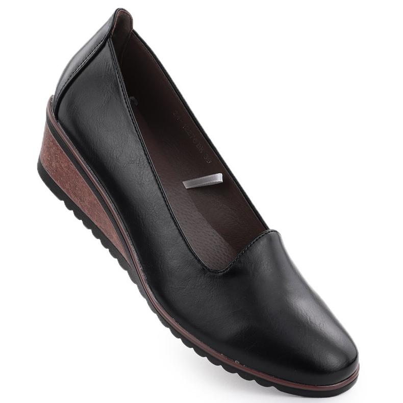 Pantofi pentru pană Black Potocki SZ12276 negru