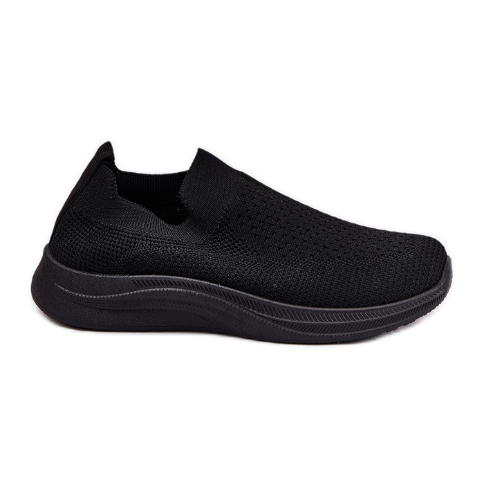 Pantofi sport cu slip-on din material negru pentru femei