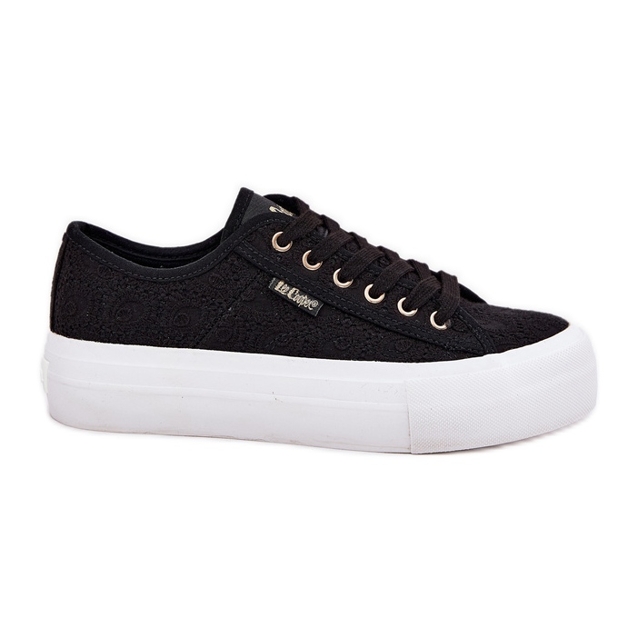 Adidași pentru femei cu dantelă Lee Cooper LCW-25-31-3439L Negru