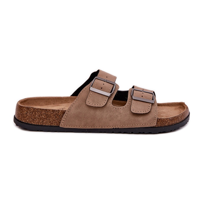 Evento Flip -flops pentru femei cu cleme pe o platformă de plută bej