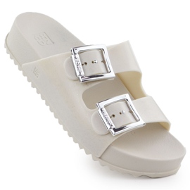 Flip -flops pentru femei cu cataramă de la Buckle Beach Buckles Zaxy RR285056 cremos Flip -flops pentru femei cu cataramă de la Buckle Beach Buckles Zaxy RR285056 cremos