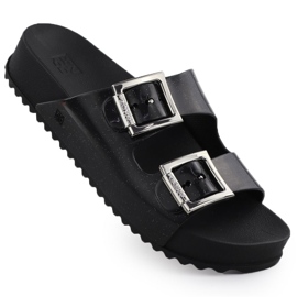 Flip -flops pentru femei cu catarame de plajă din piscină neagră Zaxy RR285058 negru Flip -flops pentru femei cu catarame de plajă din piscină neagră Zaxy RR285058 negru