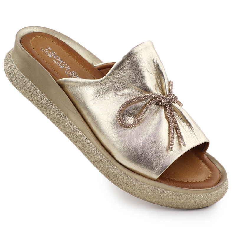 Femei Flip Flip Flip Flops T.Sokolski L25-154 de aur Femei Flip Flip Flip Flops T.Sokolski L25-154 de aur