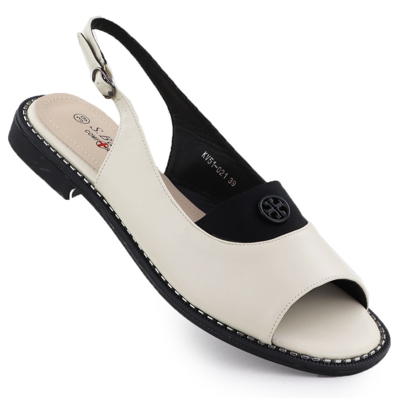 S.Barski Sandale pentru femei Cream S. Barski KV51-021 cremos