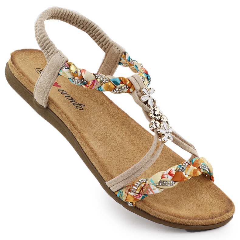 EVento Sandalele pentru femei au alunecat bej eveniment 8309 EVento Sandalele pentru femei au alunecat bej eveniment 8309