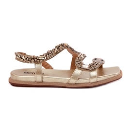 ARTIKER Sandale pentru femei cu decor Eco Eco Shose Artker 56C1362 Aur de aur ARTIKER Sandale pentru femei cu decor Eco Eco Shose Artker 56C1362 Aur de aur