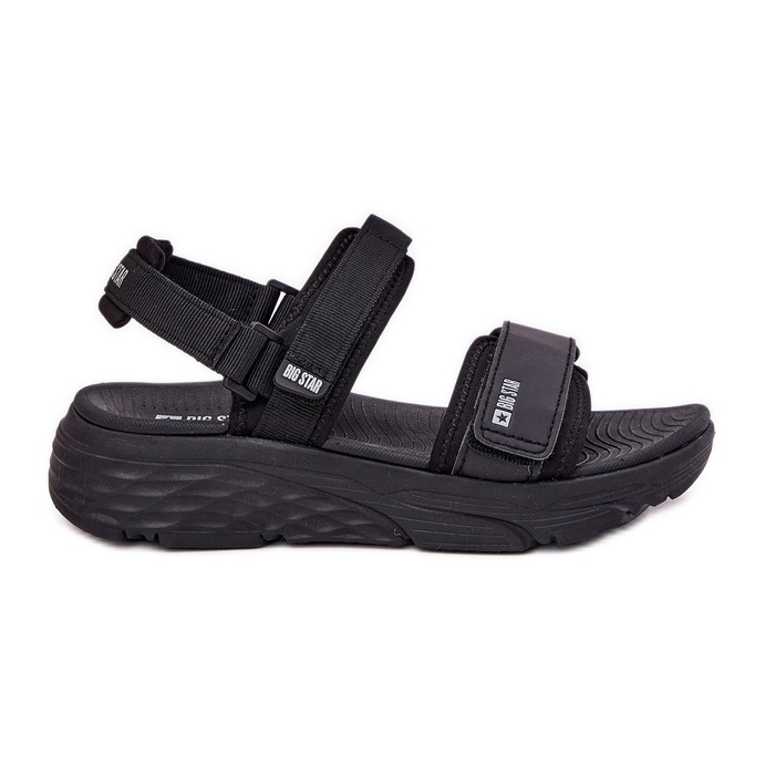 Sandale sport pentru femei pe Big Star RR274A077 Platforma neagră negru