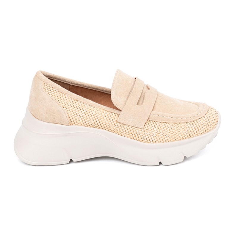 Seastar Pantofi bej ușori pe o talpă groasă