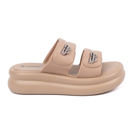 Seastar Sandale de dama bej cu platforma Seastar Sandale de dama bej cu platforma