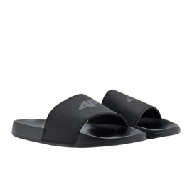 Papuci pentru bărbați 4F M011 4FRMM00FSLIM011 21S negru Papuci pentru bărbați 4F M011 4FRMM00FSLIM011 21S negru