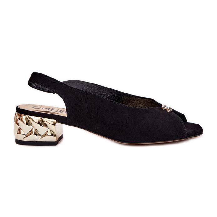Sandale Suede Elegant pentru femei Chebello 4724 Negru