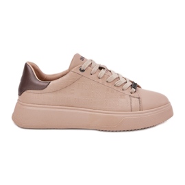 Adidași pentru femei cu Eco Star Big Star RR274259 Beige bej Adidași pentru femei cu Eco Star Big Star RR274259 Beige bej