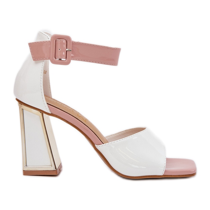 Sandale pentru femei pictate pe Vinceza 20266 Post alb