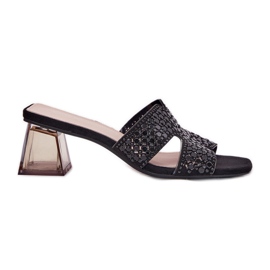 Flip -flops pentru femei pe Vinceza 62230 Black Post negru