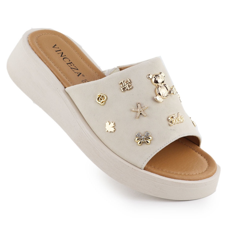 Pâinea din piele pentru femei cu bej Vinceza 66741