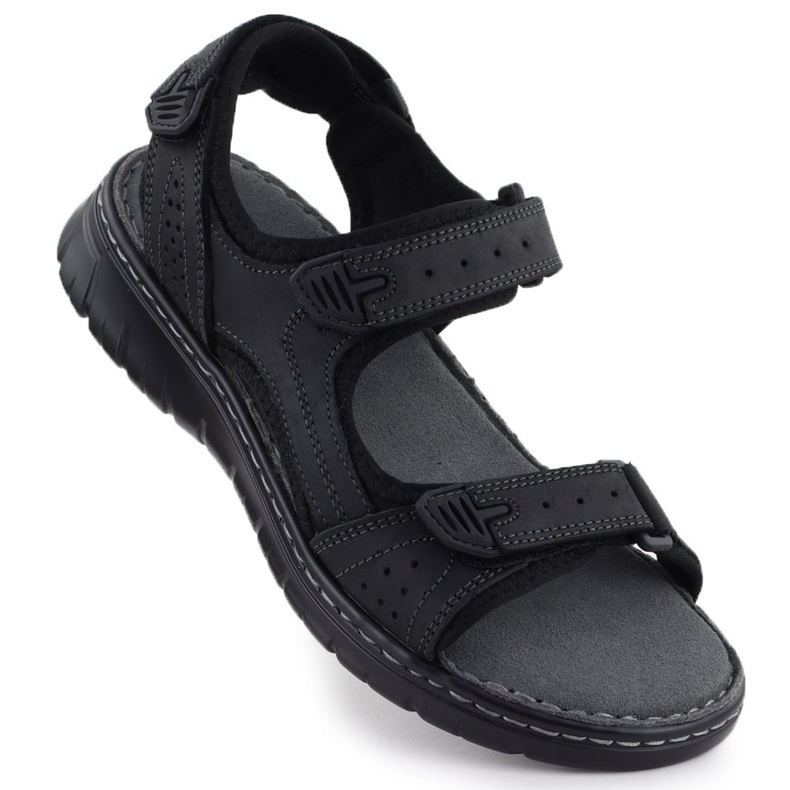 Sandale din piele Black McKeylor 95320 negru