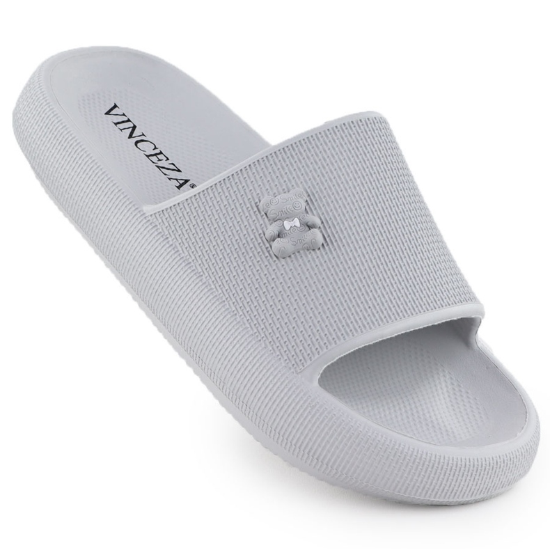 Flip -flops pentru spumă pentru plaja piscinei cu ursuleț gri Vinceza 75210