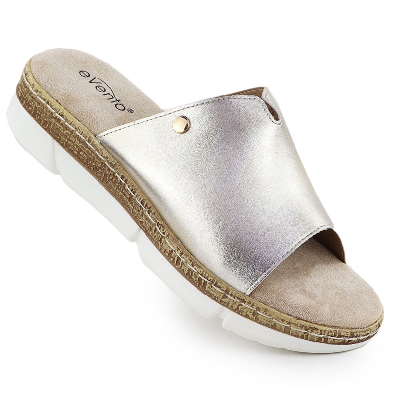 Vinceza FLIP -FLIP -FLOPS PE EVELOR GOLDEN 8832 METALICĂ METALICĂ de aur