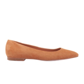 Marco Shoes Ballerine din piele pentru femei 1964p-043-1 bej