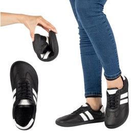 Joker Pantofi minimalisti pentru femei desculți din piele naturală 908j negru Joker Pantofi minimalisti pentru femei desculți din piele naturală 908j negru