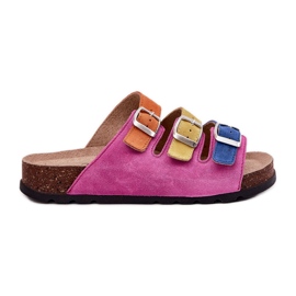 FLIP -uri pentru femei din piele de căprioară cu Panto FINO RR267033 FUCHSIA CAMPSIA roz FLIP -uri pentru femei din piele de căprioară cu Panto FINO RR267033 FUCHSIA CAMPSIA roz