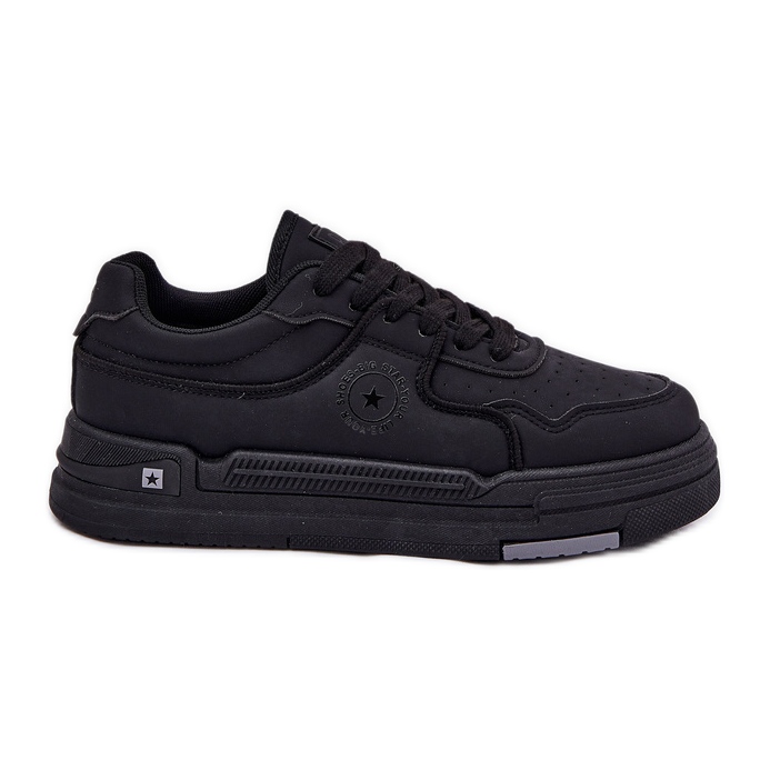 Adidaje pentru femei joase Big Star RR274A311 Sistem Black System Hi-Pola negru