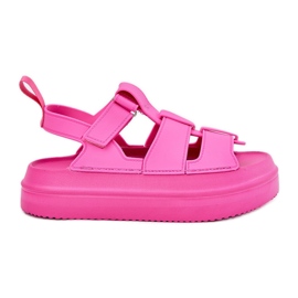 Inna Sandale pentru femei pe platformă Fuchsia roz