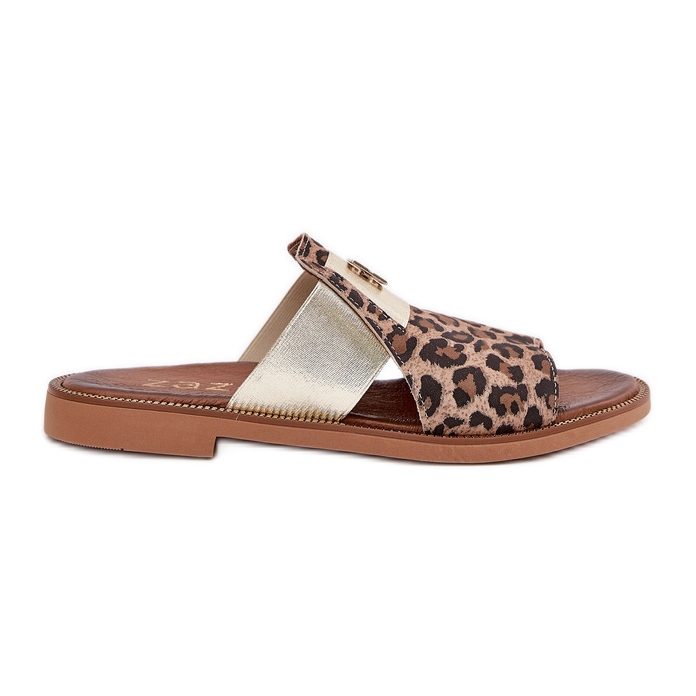 Zazoo Elegant Flat -Leather -High -High -Flip Flip Flops maro