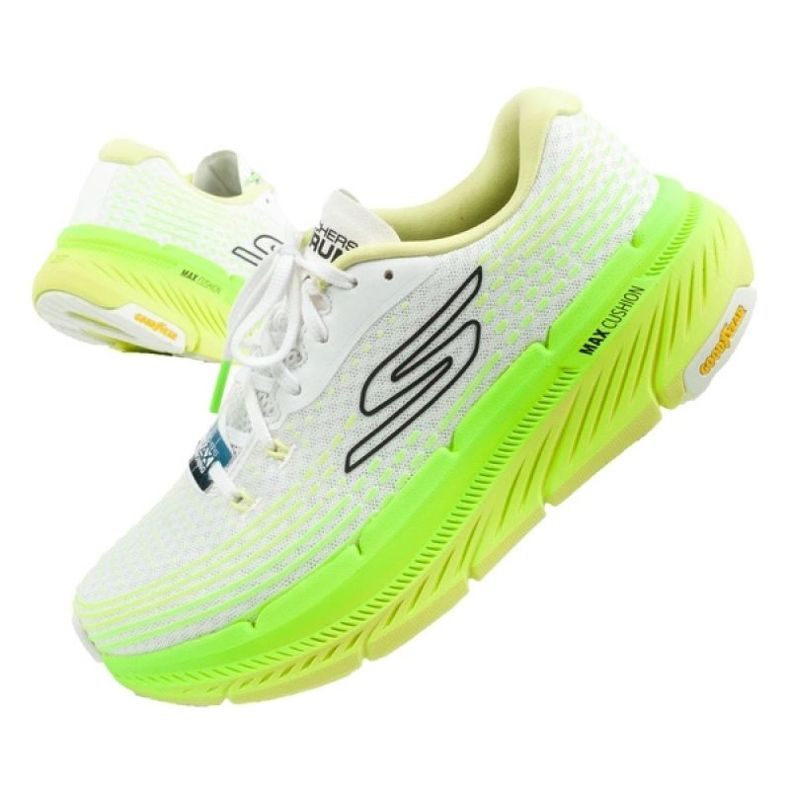 Pantofi de alergare Skechers Max Cushioning Premier 220835/WLM alb