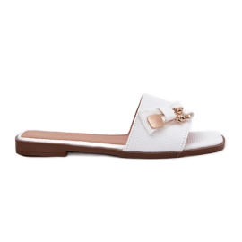 Inna Flip -flop -uri pentru femei cu un arc alb Inna Flip -flop -uri pentru femei cu un arc alb
