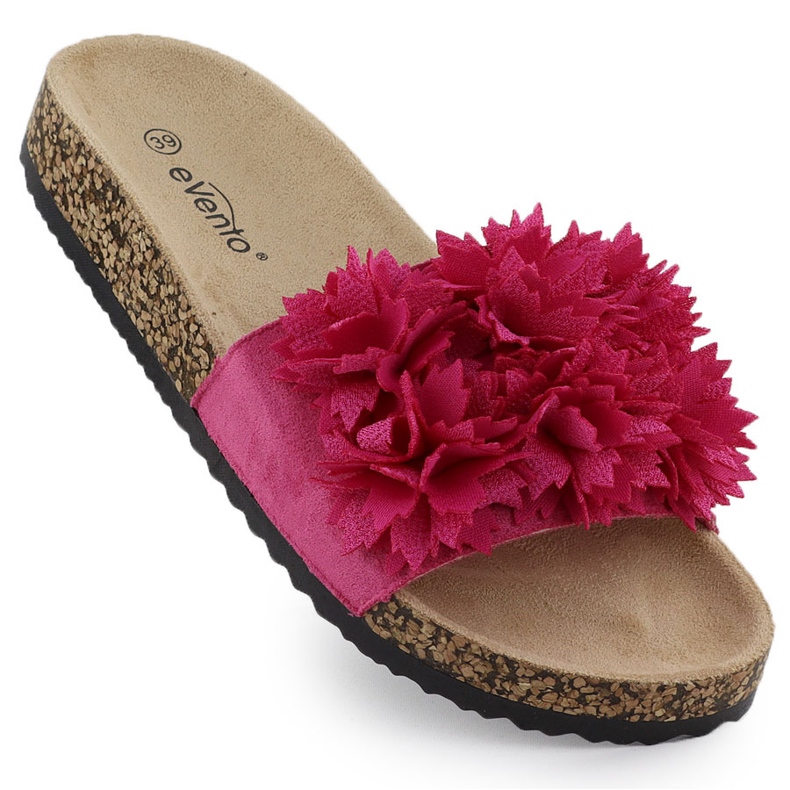 Flip -flops pentru femei cu flori roz Evento 8319