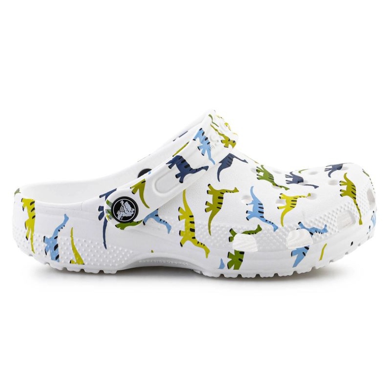 Crocs CLOGS CLOGS CLOCS CLASIC CLASIC CLOSC IMPRIME 209695-9DH WHITE alb