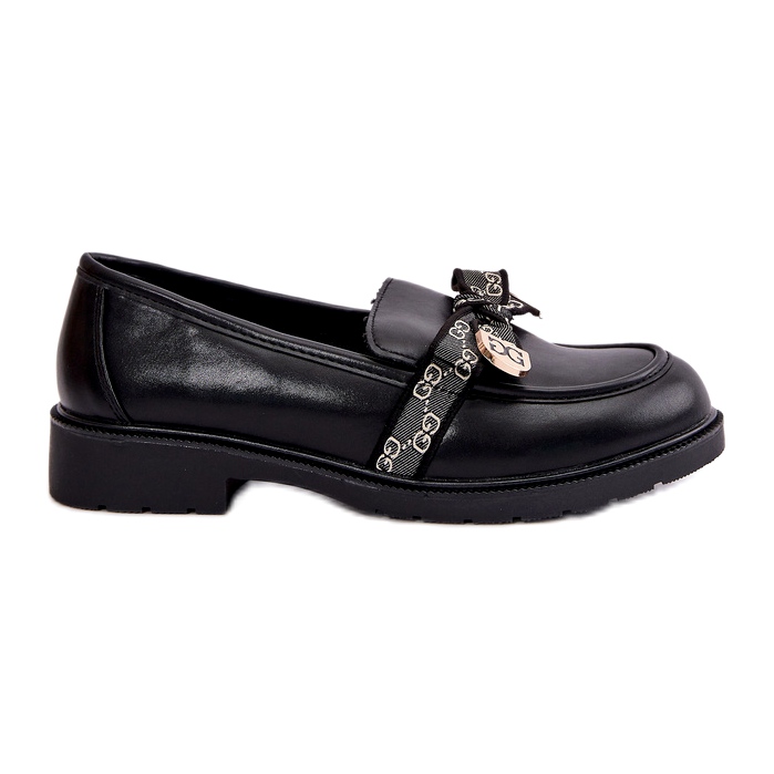Mocasini De Dama Cu Fundita S.Barski HY42-331 Negru Mocasini De Dama Cu Fundita S.Barski HY42-331 Negru