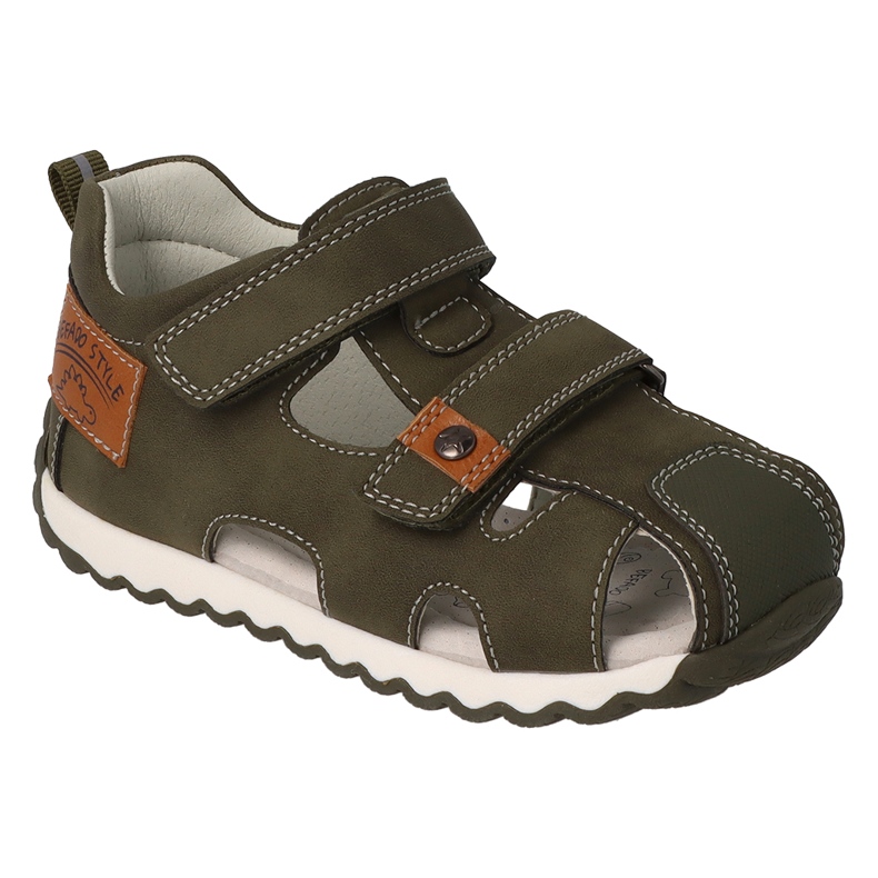 Sandale copii Befado cu inserție din piele 170P086 verde
