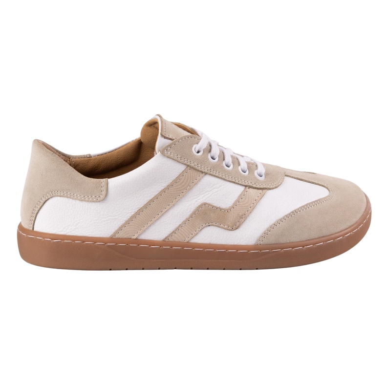 Pantofi de piele pentru femei desculți Olivier Eliza Białe alb