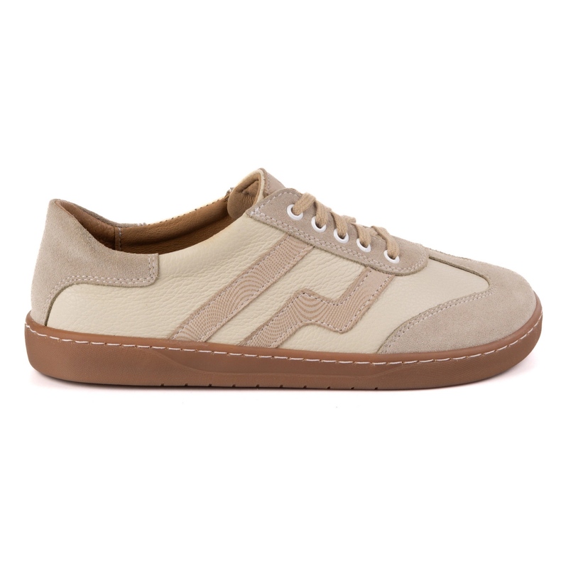 Pantofi de piele pentru femei desculți Olivier Eliza Beige bej