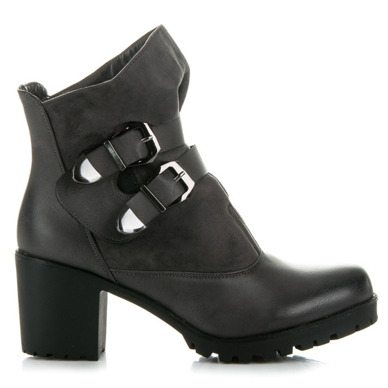 Vinceza Cizme Înalte Cu Velcro gri Vinceza Cizme Înalte Cu Velcro gri