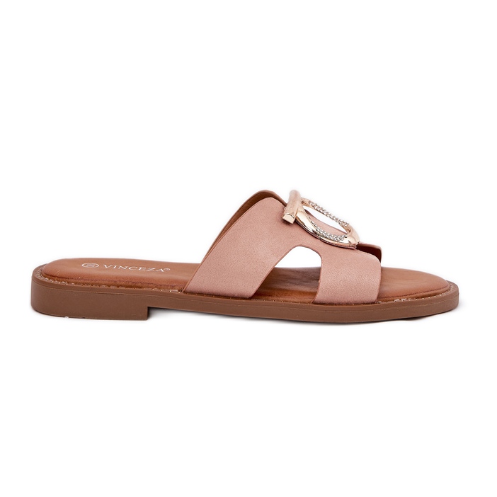 Flip -flops pentru femei cu o flatară cu un Vinceza 17381 bej Flip -flops pentru femei cu o flatară cu un Vinceza 17381 bej