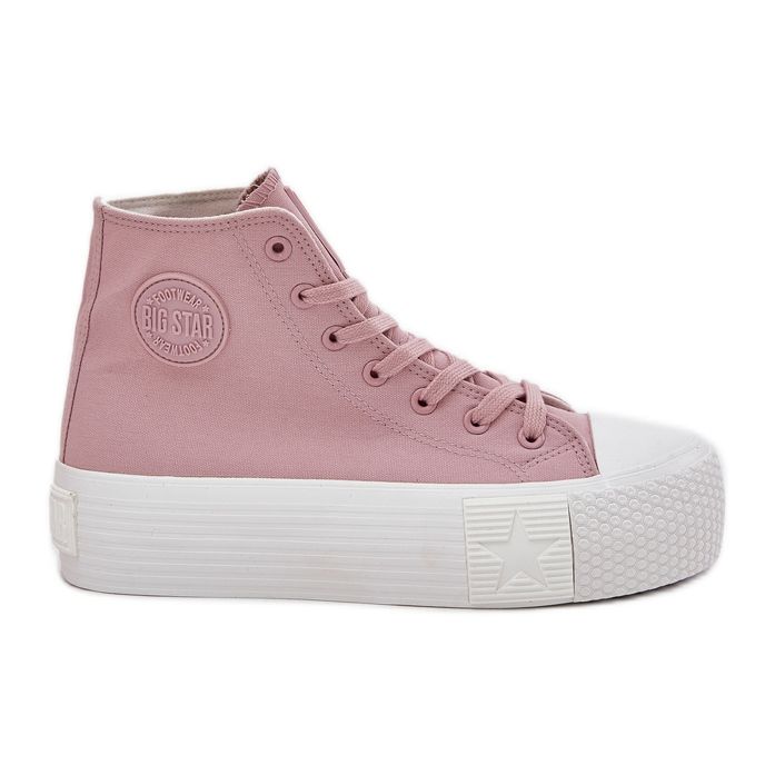 Adidași pentru femei pe platformă Big Star RR274739 Pink roz