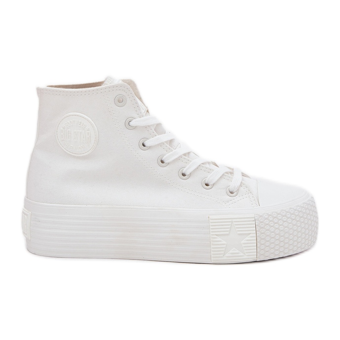 Adidași pentru femei pe platformă Big Star RR274743 White alb
