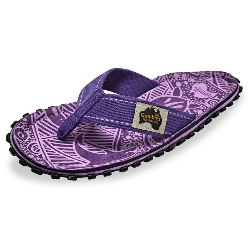 Insula japoneză Gumbies Flip-Flops Unisex Purple Semnătură GU-FFISL151 violet