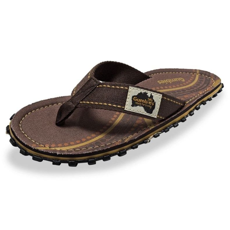 Insula japoneză Gumbies Flip-Flops Unisex Aboriginal Gu-Ffisl095 maro Insula japoneză Gumbies Flip-Flops Unisex Aboriginal Gu-Ffisl095 maro