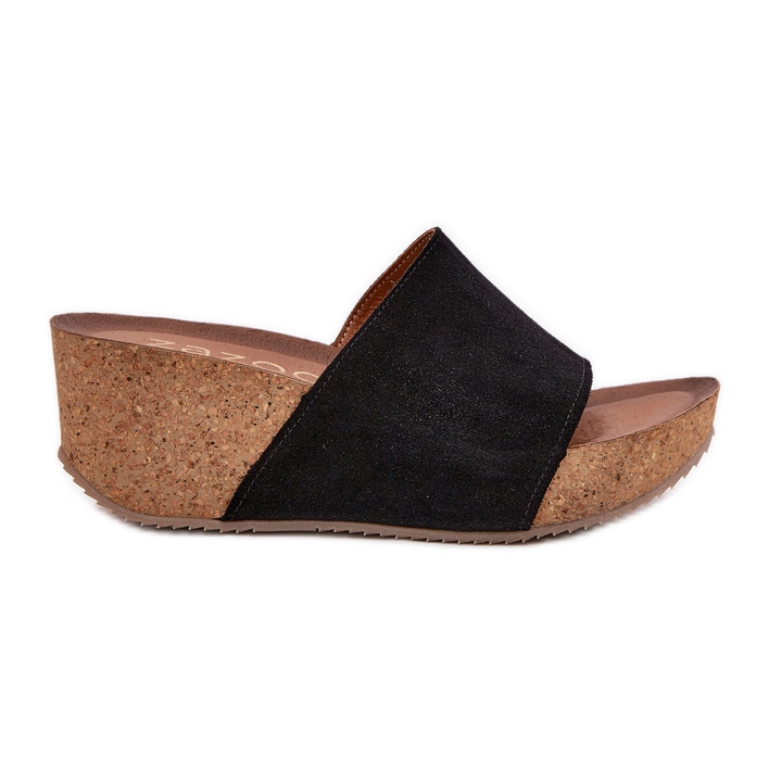 Zazoo 40311 Suede Speakers pentru femei pe panouri de plută pene negre negru