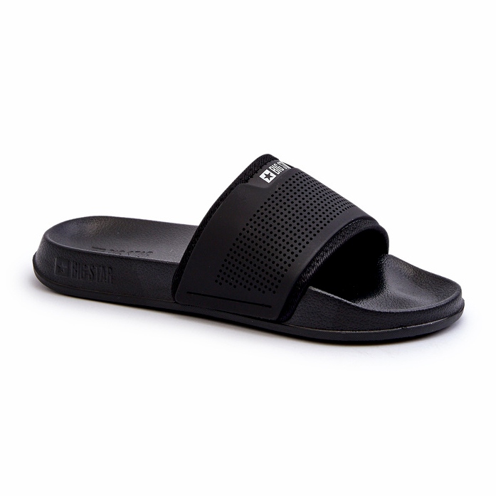 Flip-flops pentru bărbați ușoare Big Star NN174694 negru Flip-flops pentru bărbați ușoare Big Star NN174694 negru