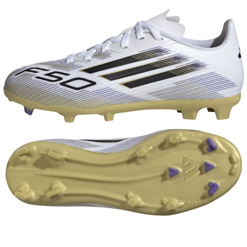 Adidas F50 League FG/MG JH7745 Pantofi de fotbal alb
