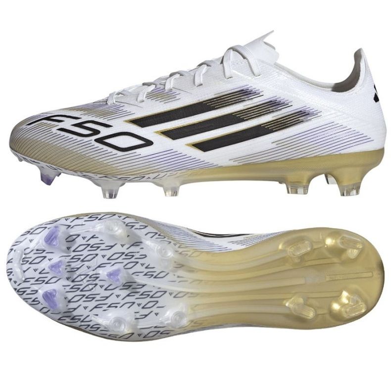 Adidas F50 Pro FG JH7686 Pantofi de fotbal alb
